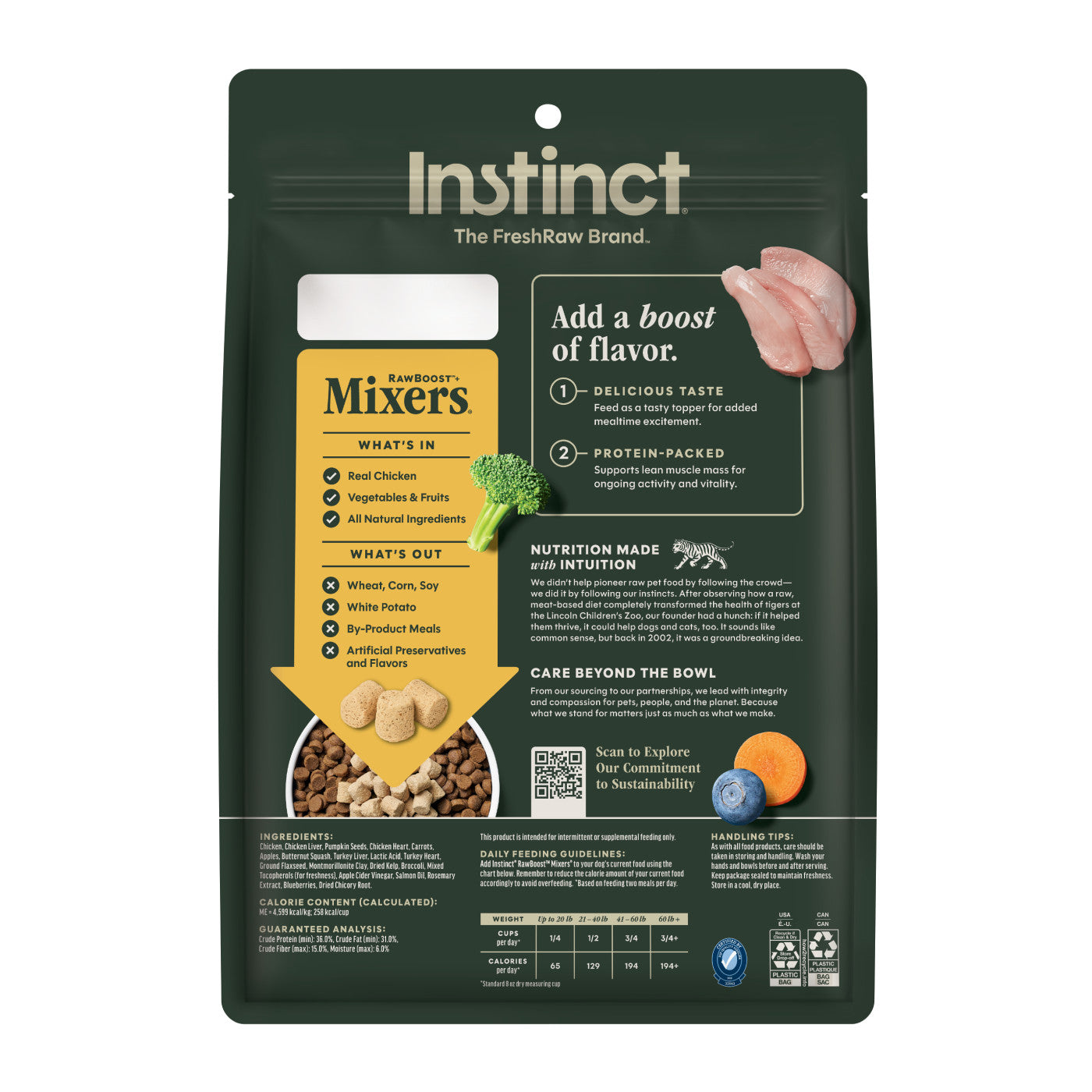 Instinct Raw Boost Mixers Chicken Freeze-Dried Dog Food Topper, 14-oz Bag