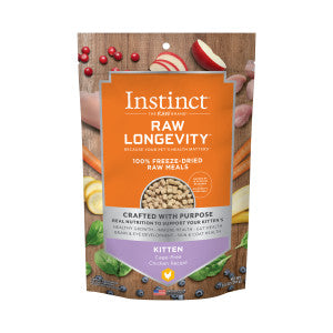 Instinct Raw Longevity 100% Freeze-Dried Raw Chicken Kitten Food, 9.5-oz Bag