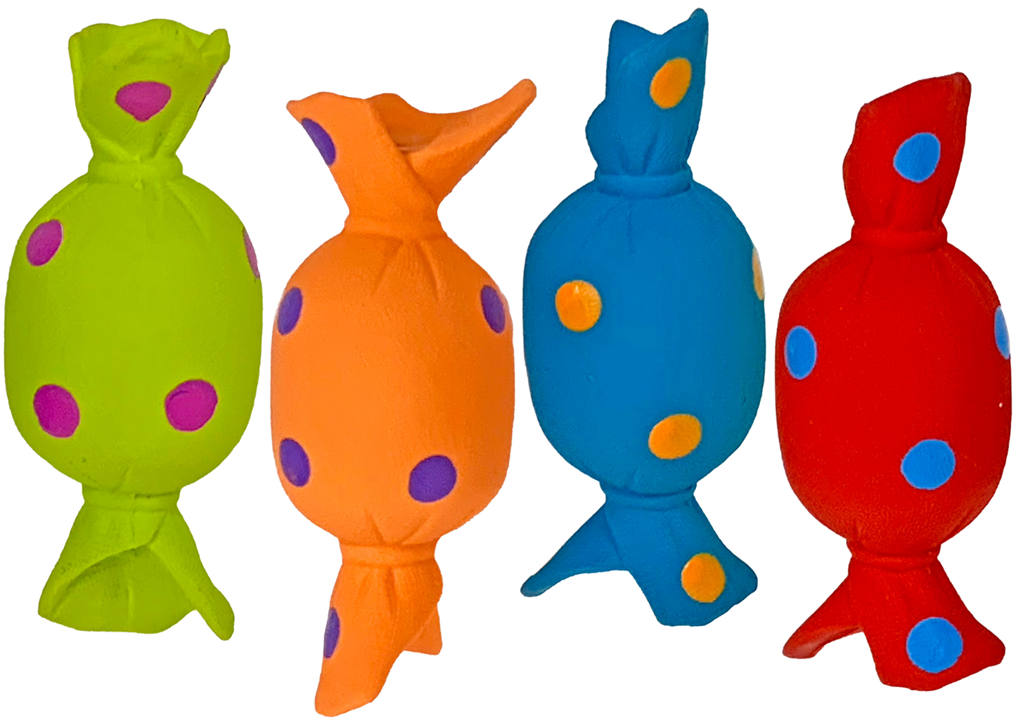 Multipet Latex Candy With Squeaker, Assorted, Dog Toy