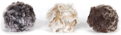 Savvy Tabby Luxe Faux Fur Ball, Assorted, Cat Toy