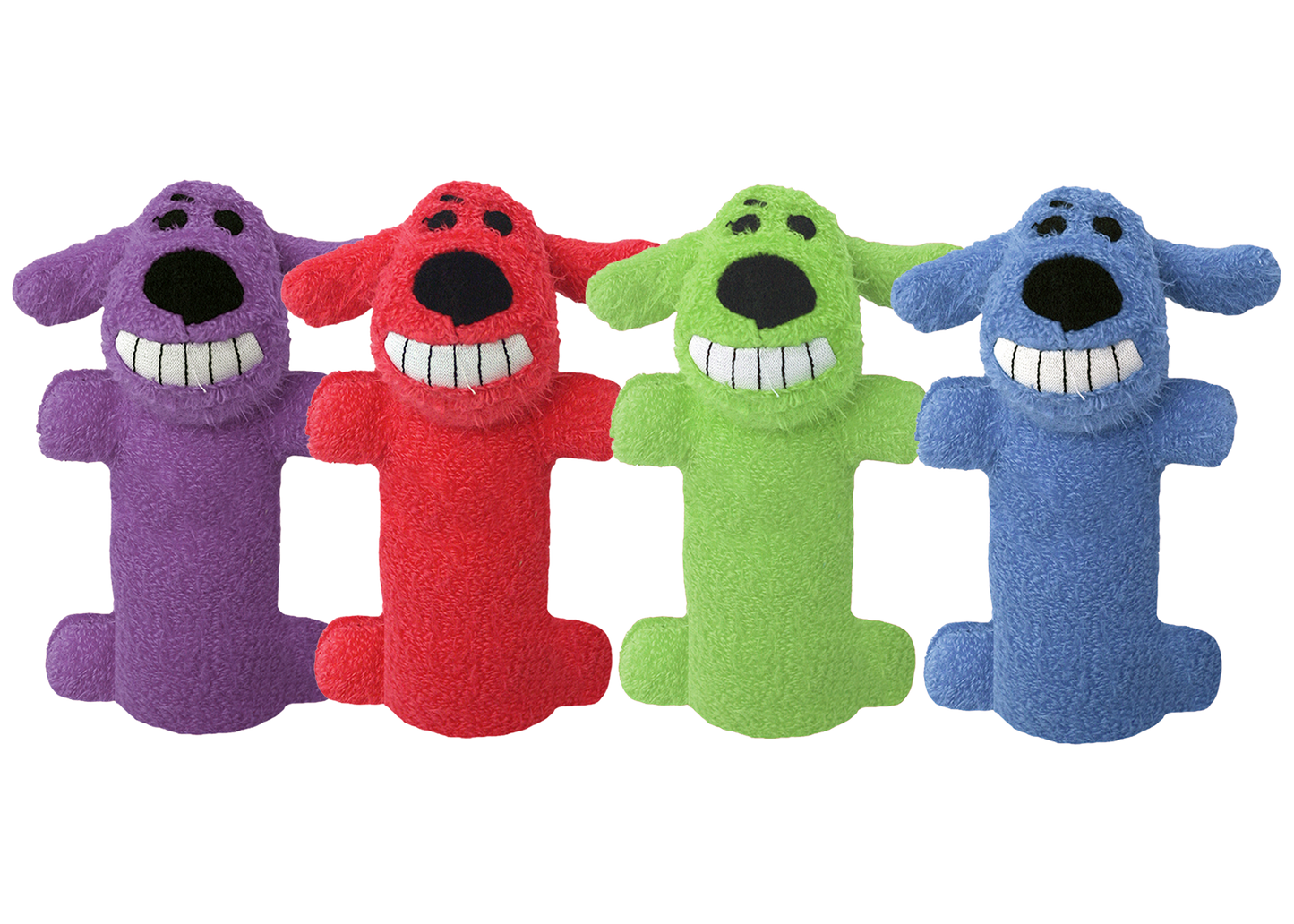 Multipet Loofa Dog, Assorted Colors, Dog Toy