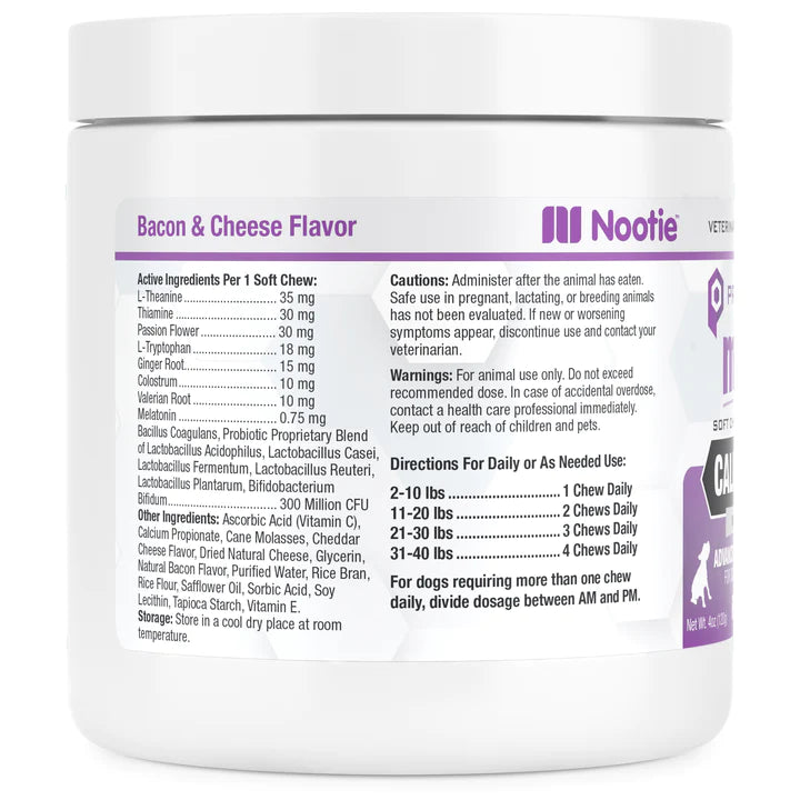 Nootie Progility Minis Calming Aid 60-Count, Dog Supplement