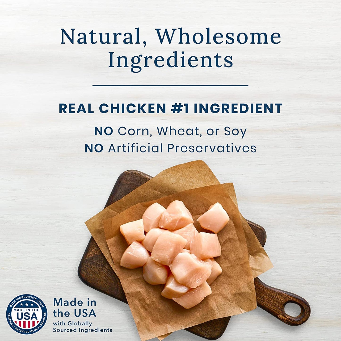 Blue Buffalo True Chews® Premium Jerky Cuts Chicken & Apple Sausage Recipe 12-oz , Dog Treat