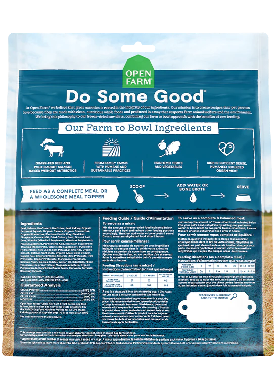 Open Farm Surf and Turf, Freeze-Dried Raw Dog Food