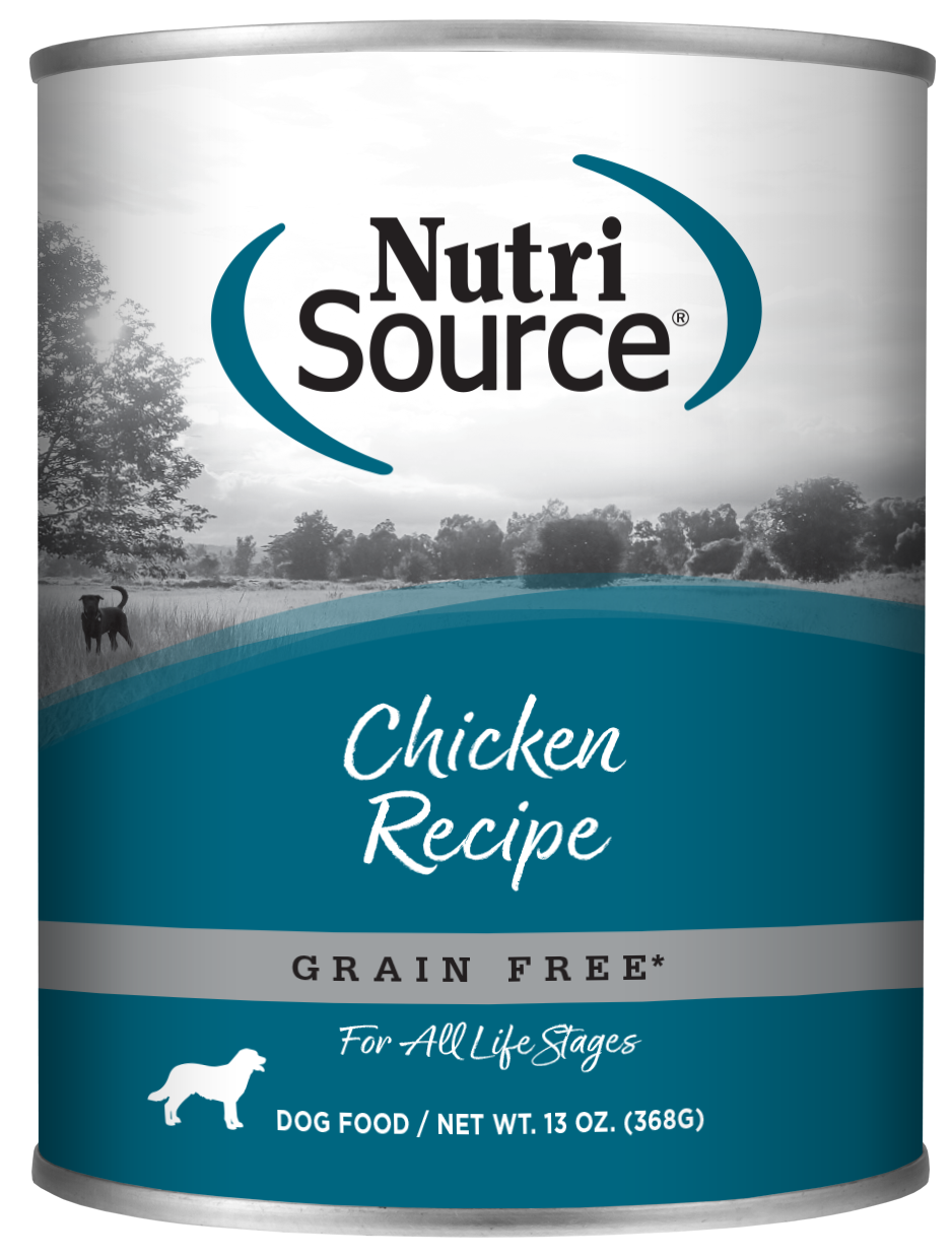 NutriSource Grain Free Chicken Formula Canned Dog Food