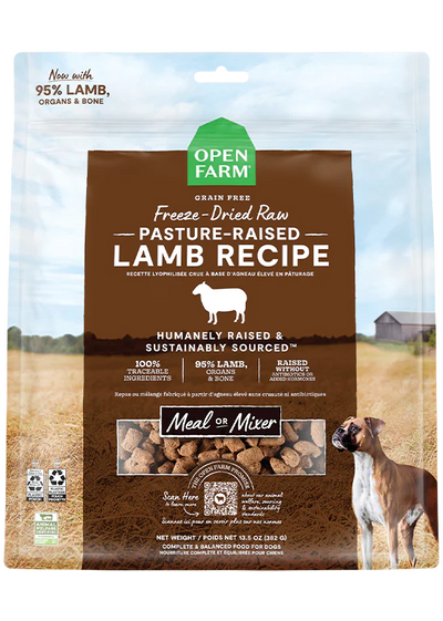 Open Farm Pasture-Raised Lamb, Freeze-Dried Raw Dog Food