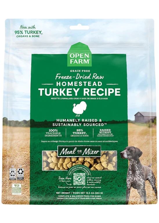 Open Farm Homestead Turkey Freeze Dried Raw Dog Food Anaheim