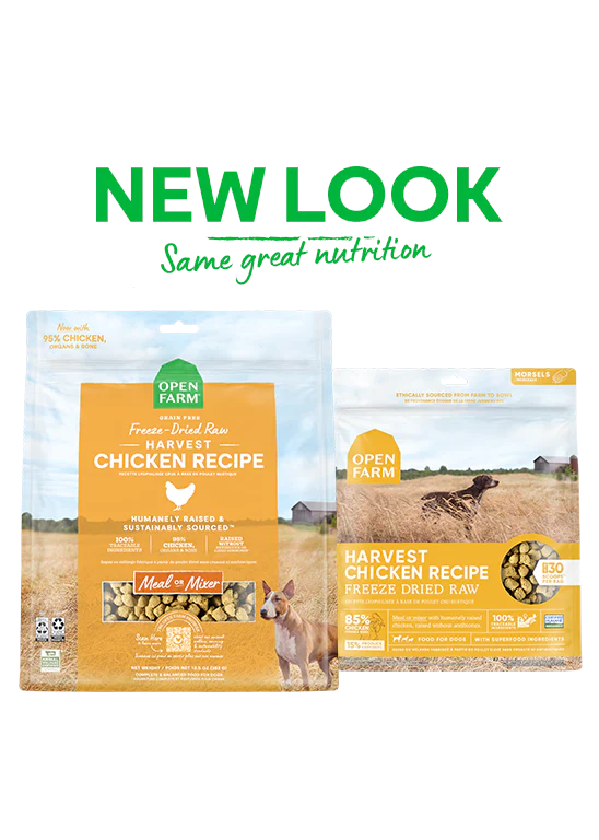 Open Farm Harvest Chicken, Freeze-Dried Raw Dog Food