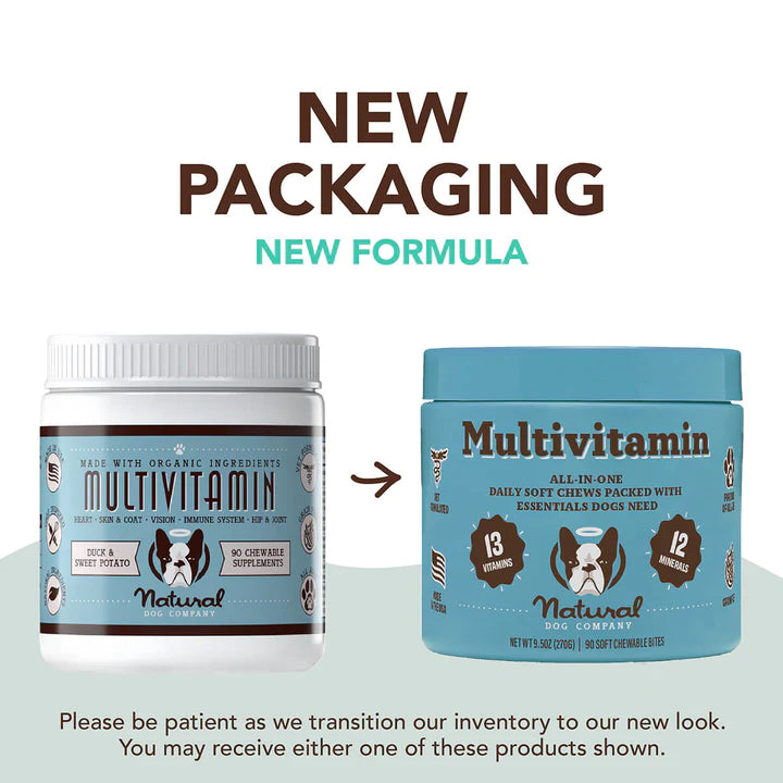 Natural Dog Company Multivitamin Dog Supplement, 90-Count