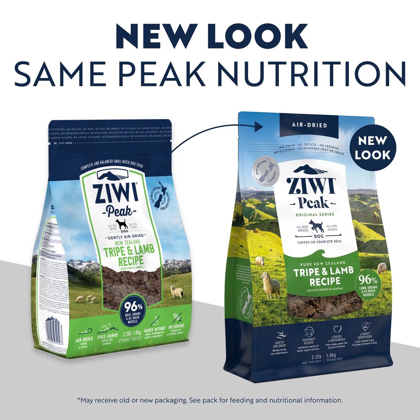 ZiwiPeak Tripe & Lamb Recipe, Air-Dried Dog Food