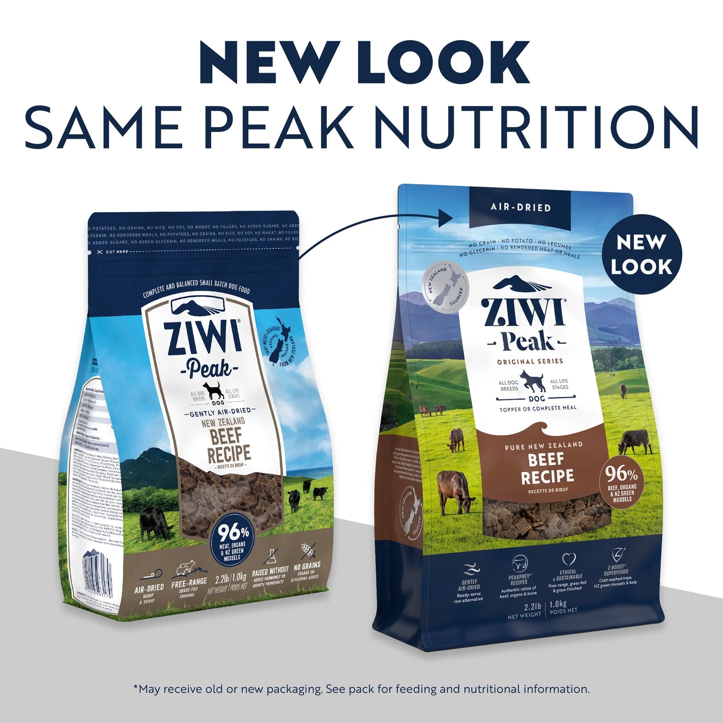 ZiwiPeak Beef Recipe, Air-Dried Dog Food