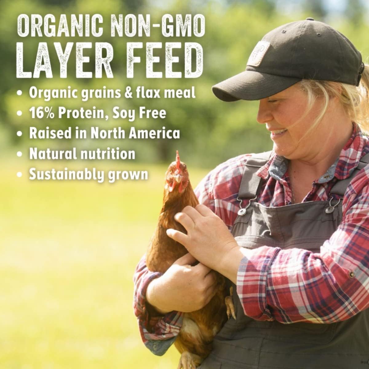 Scratch & Peck Naturally Free Organic Layer Mash 16%, Poultry Feed
