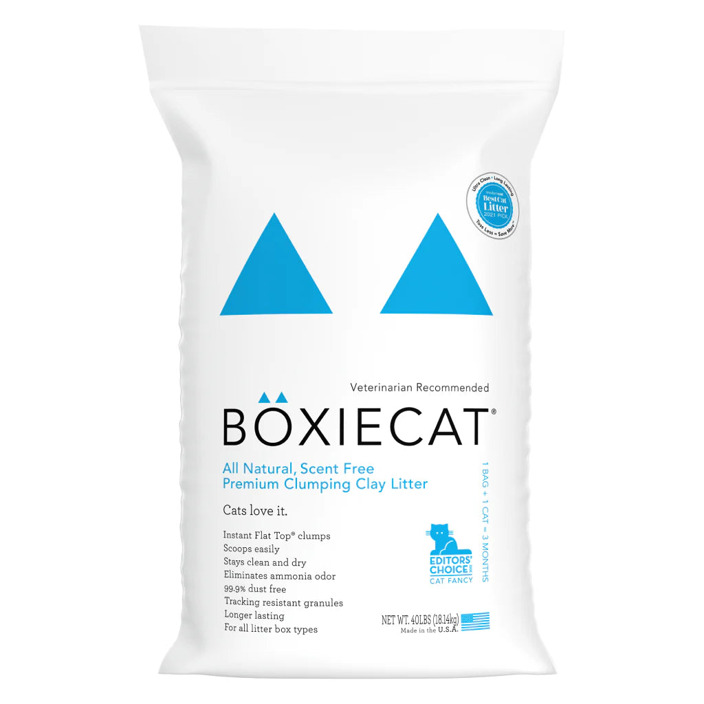 Boxiecat Scent-Free Premium Clumping Clay Cat Litter