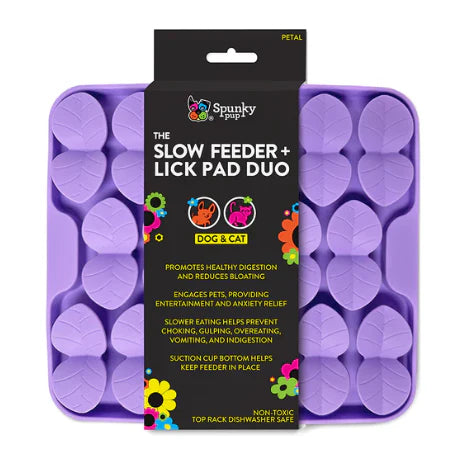 Spunky Pup Petal Slow Feeder/Lickpad For Pets