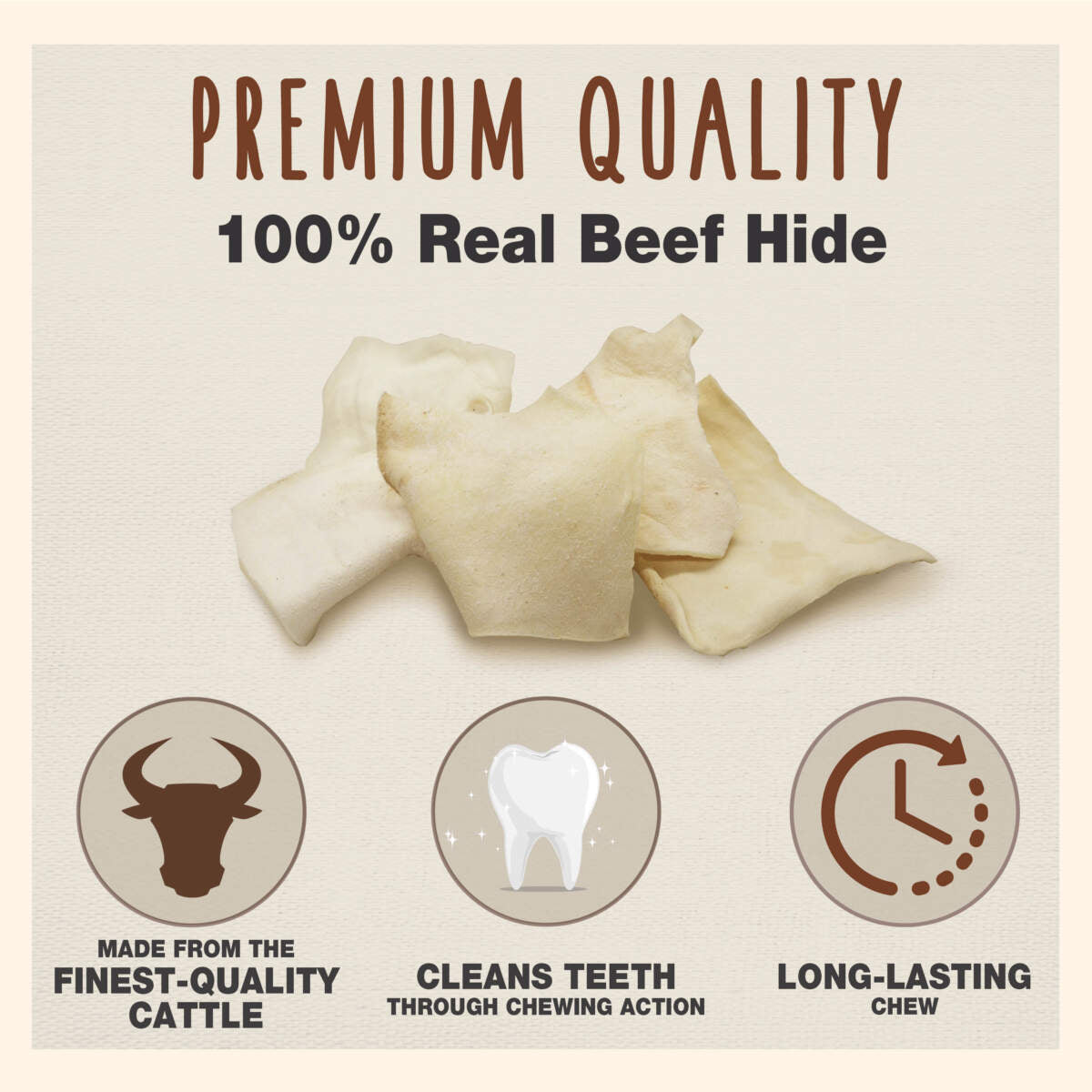 Cadet Premium Grade Beef Hide Chips 2-lb, Dog Chews