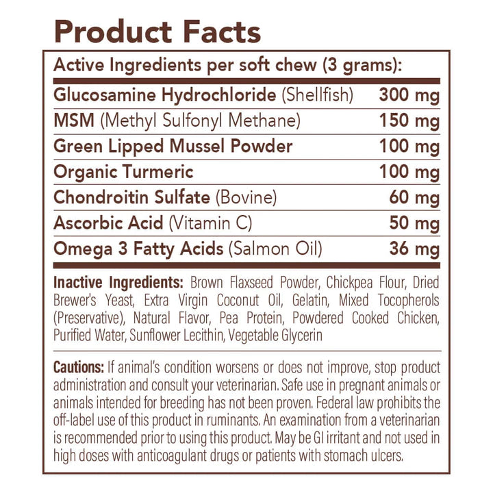 Natural Dog Company Hip And Joint Dog Supplement, 90-count