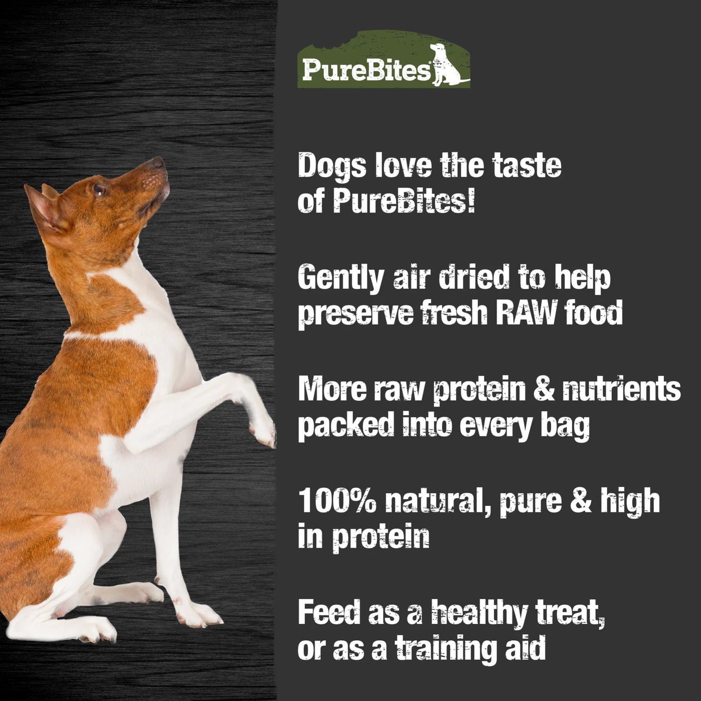 PureBites Beef Jerky, Air Dried Dog Treats, 7.5-oz Bag