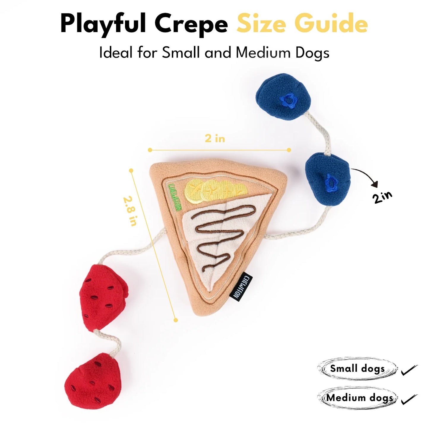 Chewffon Crepe Snuffle & Treat Puzzle, Dog Toy