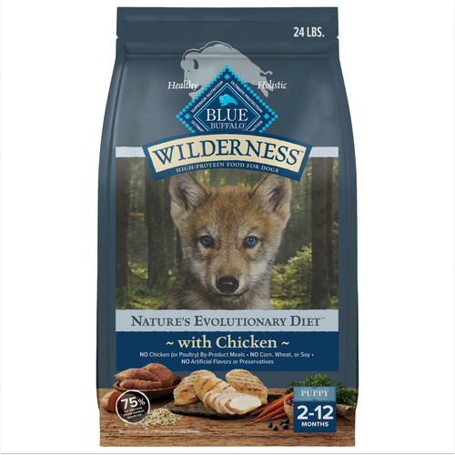 Blue Buffalo Wilderness Puppy Chicken And Brown Rice, Dry Dog Food