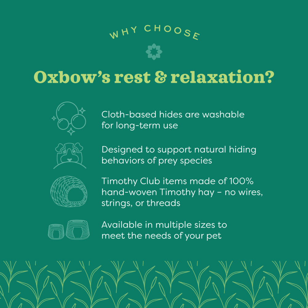 Oxbow Enriched Life Medium Woven Hideout For Small Animals, Assorted Colors