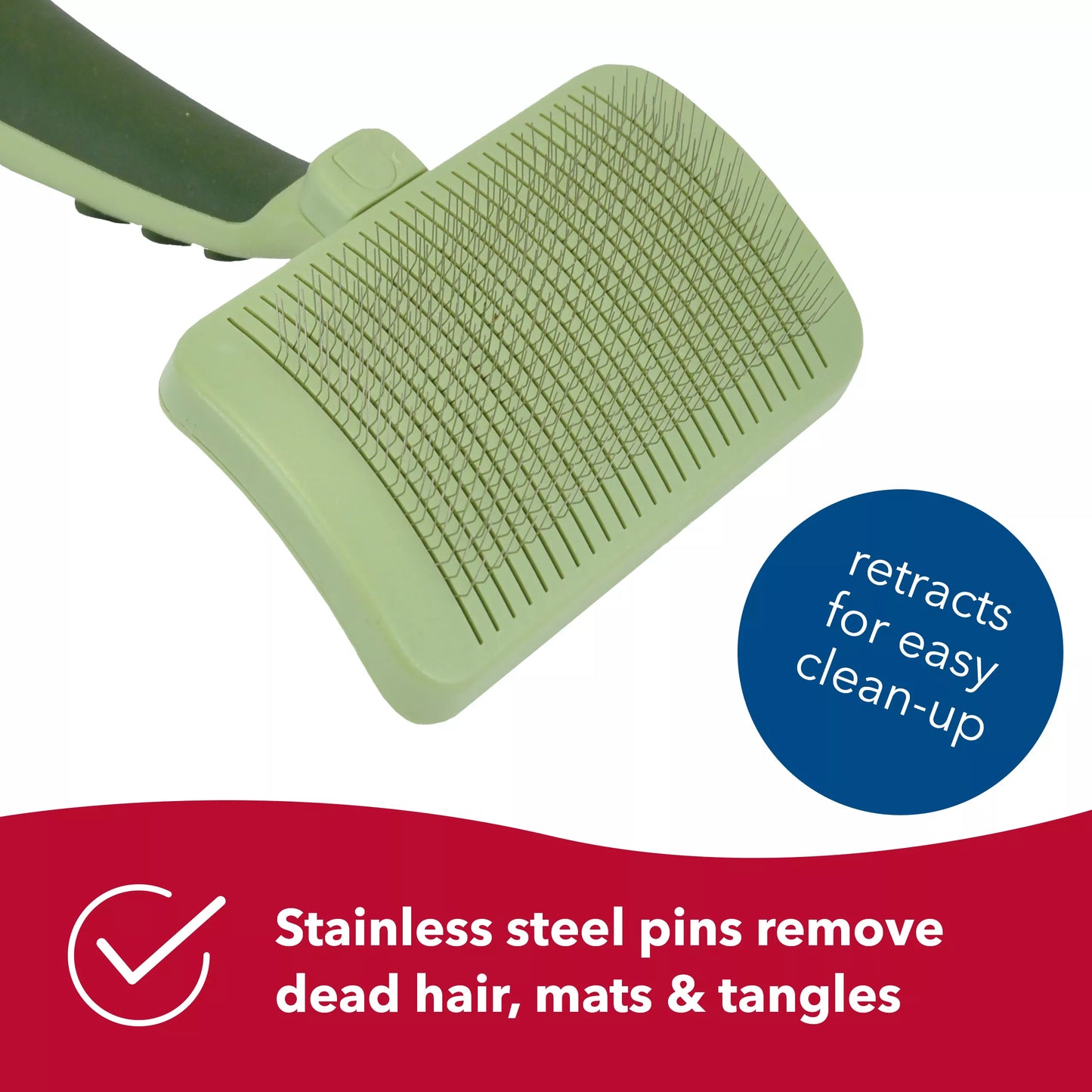 Safari Small Self Cleaning Slicker Brush For Dogs