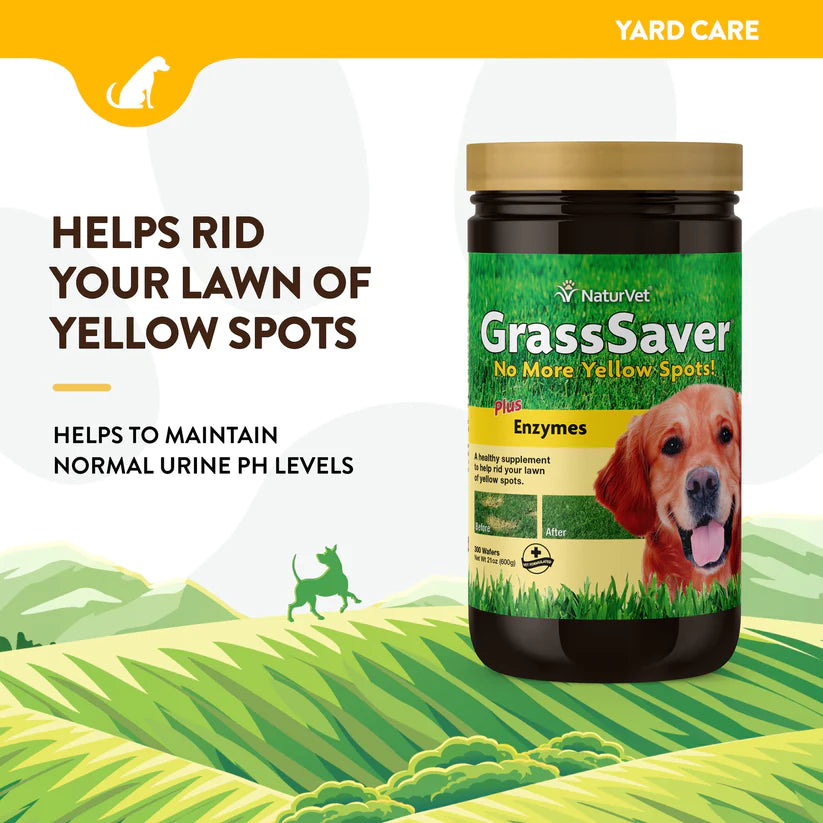 NaturVet GrassSaver® Wafers 300-Count, Dog Supplement