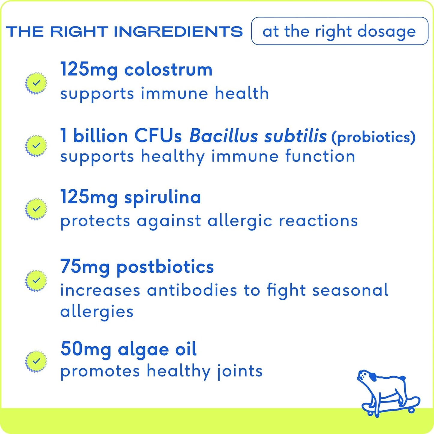 Native Pet Allergy: Air-Dried Immune & Seasonal Allergy Support 30-Count, Dog Supplement