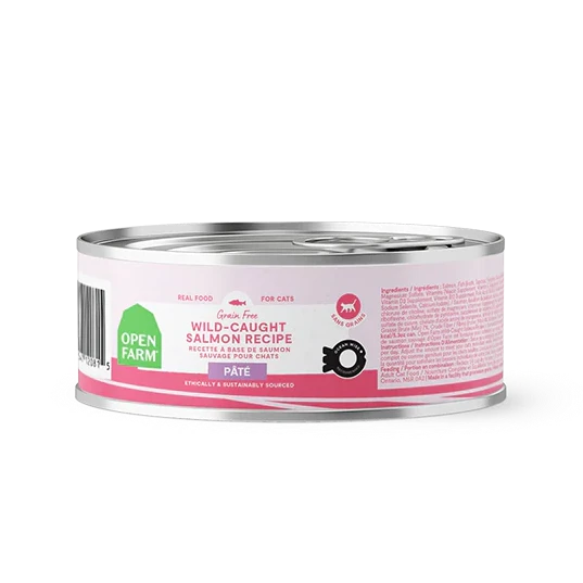 Open Farm Wild-Caught Salmon Pâté, Wet Cat Food