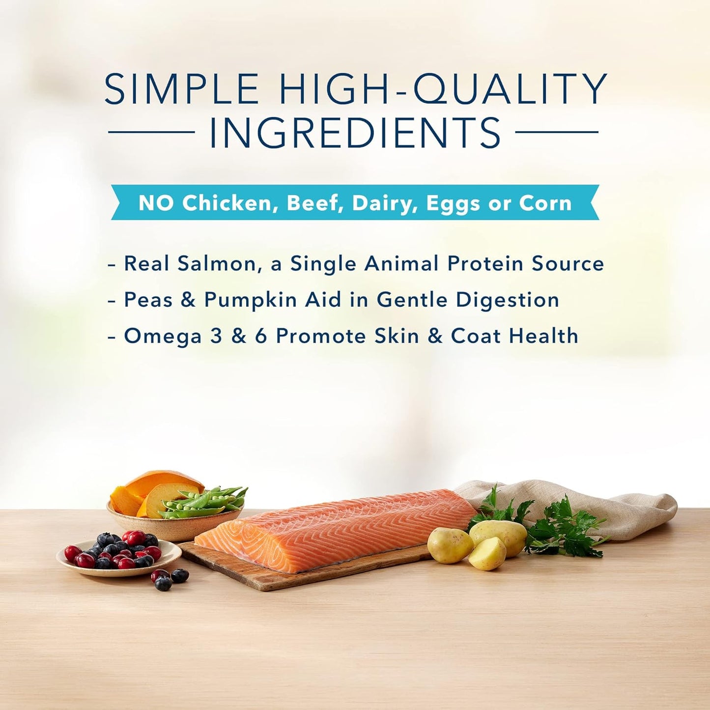 Blue Buffalo Basics Grain-Free Skin & Stomach Care, Salmon & Potato Recipe, Dry Dog Food