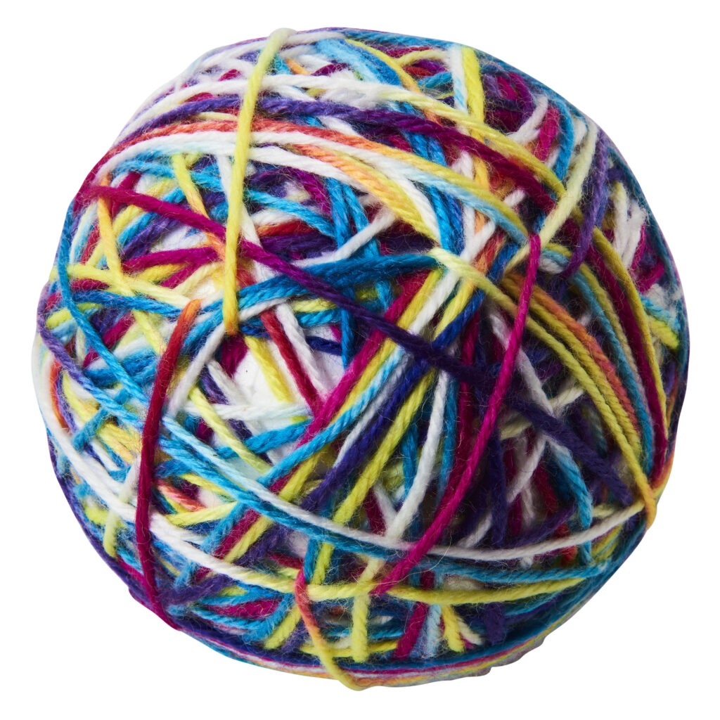 Spot Sew Much Fun Yarn Ball 3.5-Inch, Cat Toy