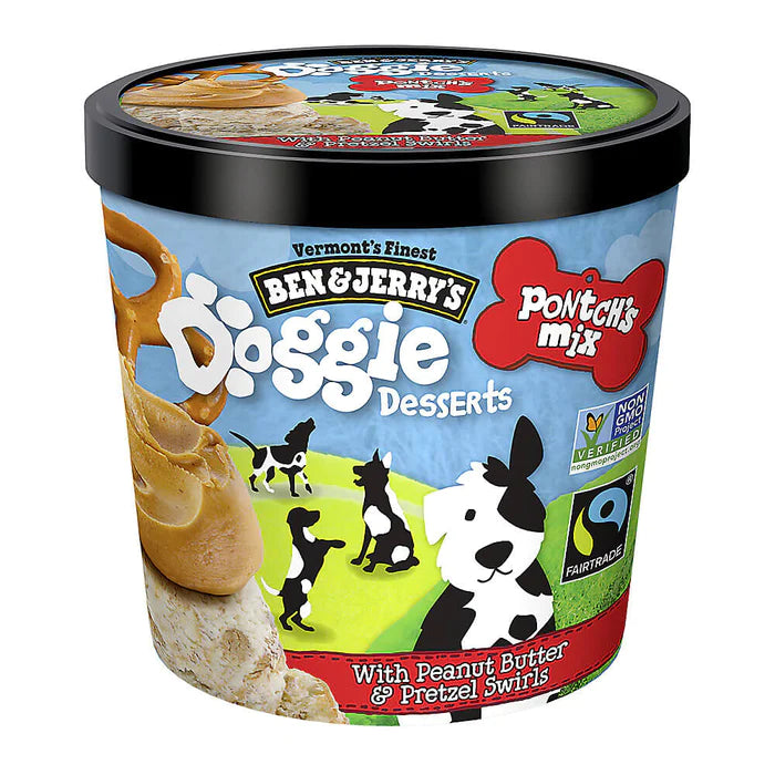 Ben & Jerry's Pontch's Mix 4-oz Cups, Frozen Dog Treat
