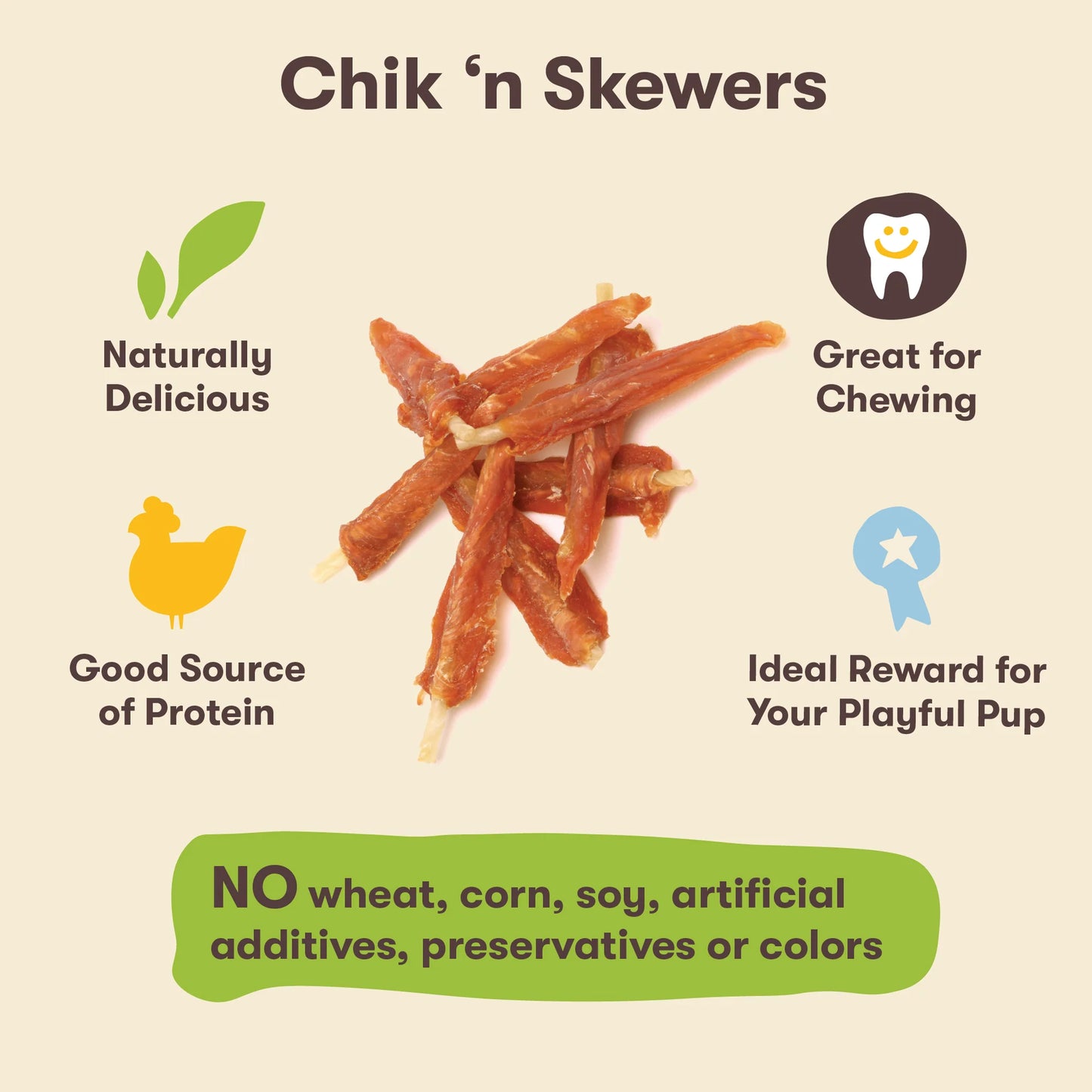 Pet 'n Shape Chik 'n Skewers 32-oz, Dog Treat