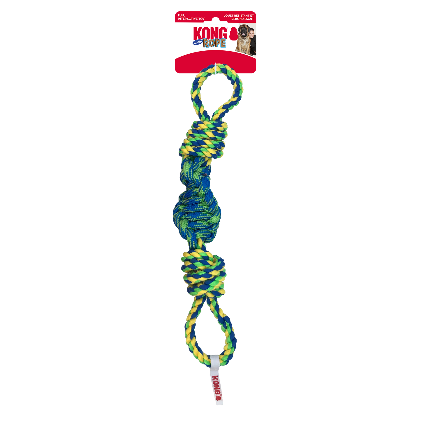 Kong Rope Bunji, Assorted Colors, Dog Toy