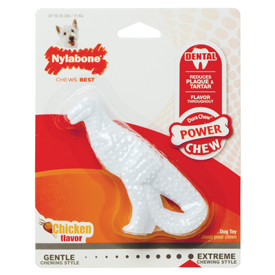 Nylabone Power Chew Dental Dinosaur, Dog Toy