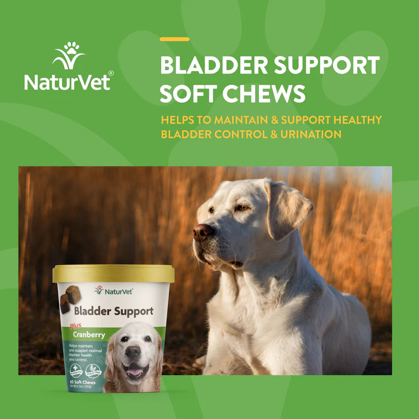 NaturVet Bladder Support Soft Chews 60-Count, Dog Supplement