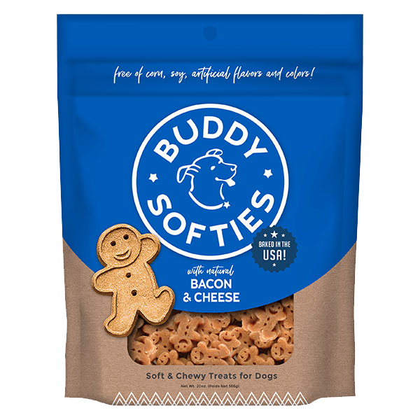 Buddy Biscuits Soft & Chewy Bacon & Cheese Recipe 6-oz, Dog Treat