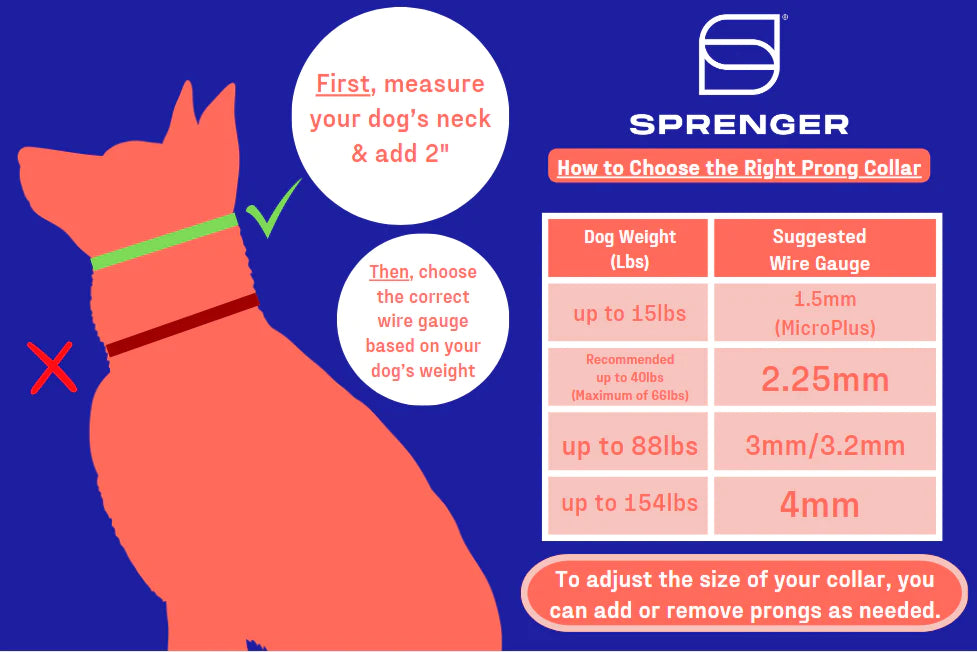 Herm Sprenger Ultra-Plus Steel Chrome-Plated Prong Collar