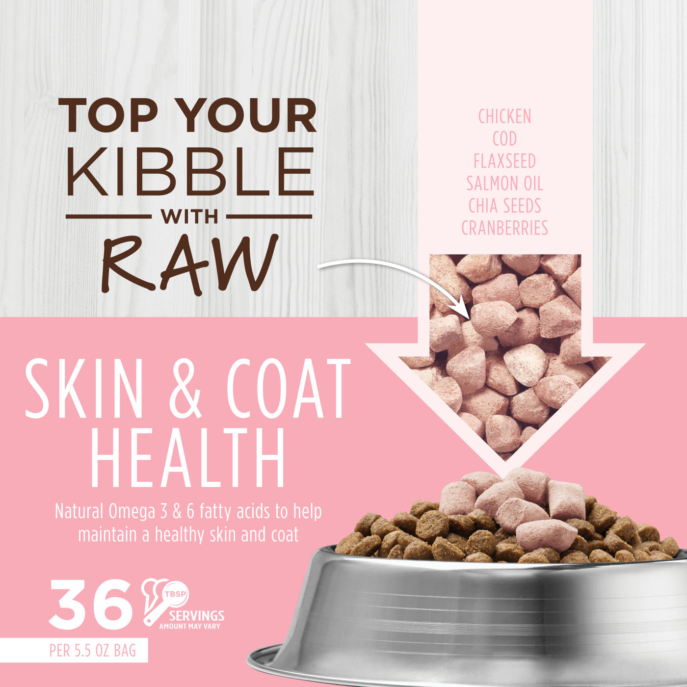 Instinct Raw Boost Mixers Skin & Coat Health 5.5-oz, Cat Meal Topper