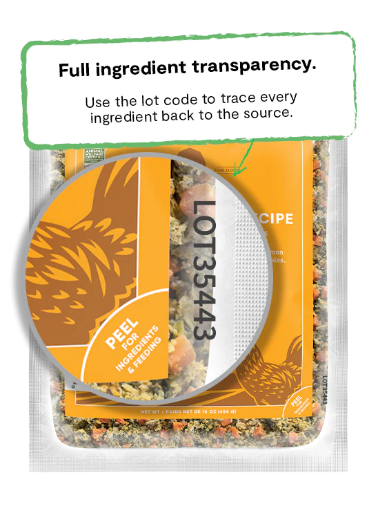 Open Farm Harvest Chicken Gently Cooked Recipe, Frozen Dog Food