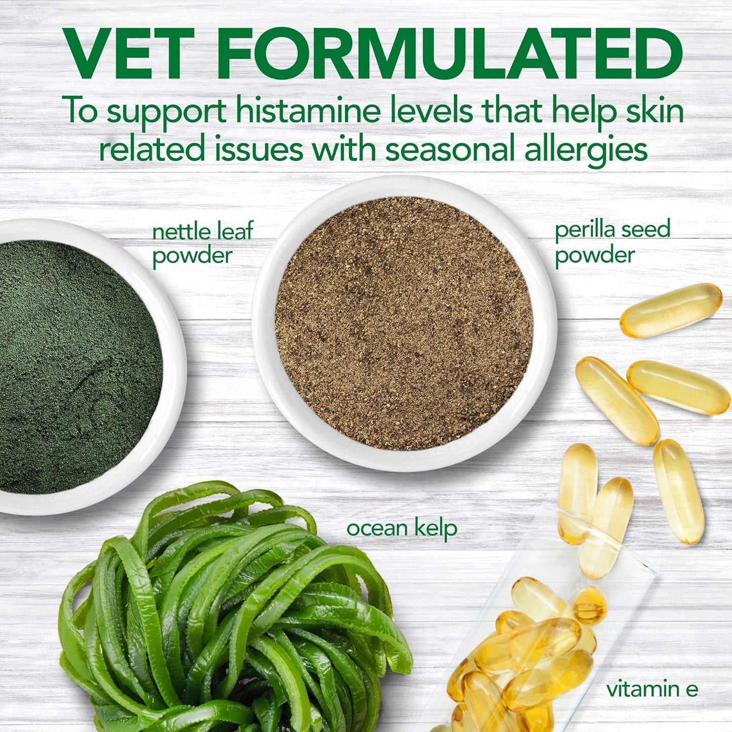 Vets Best Seasonal Allergy Support Tablets 60-Count, Dog Supplement