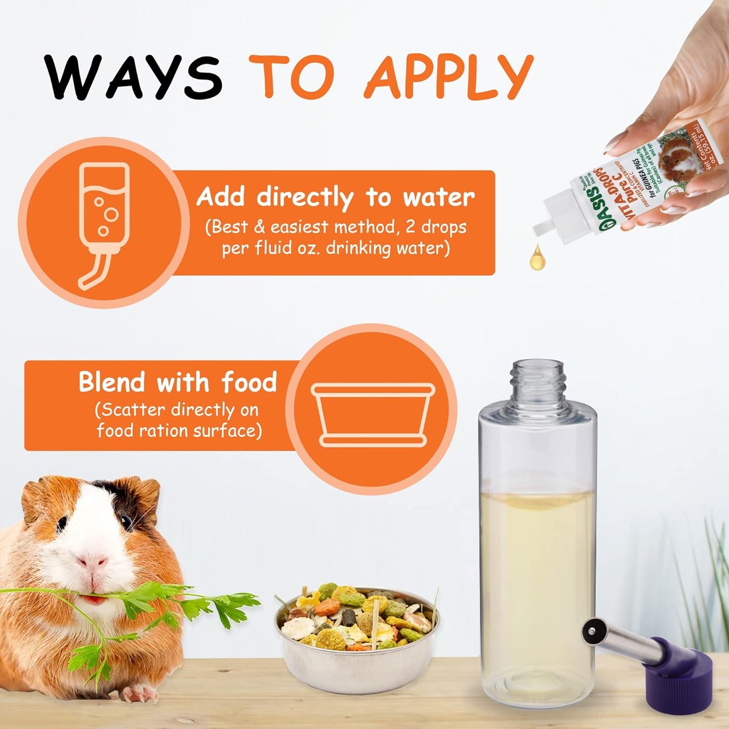 Oasis Vita Drops Vitamin C 2-oz, Guinea Pig Supplement