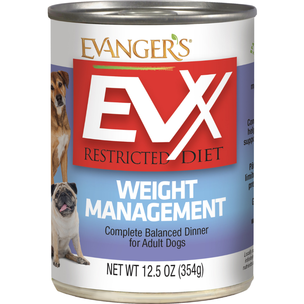 Evanger's EVX Restricted Diet: Weight Management, Wet Dog Food, 13-oz Case Of 12
