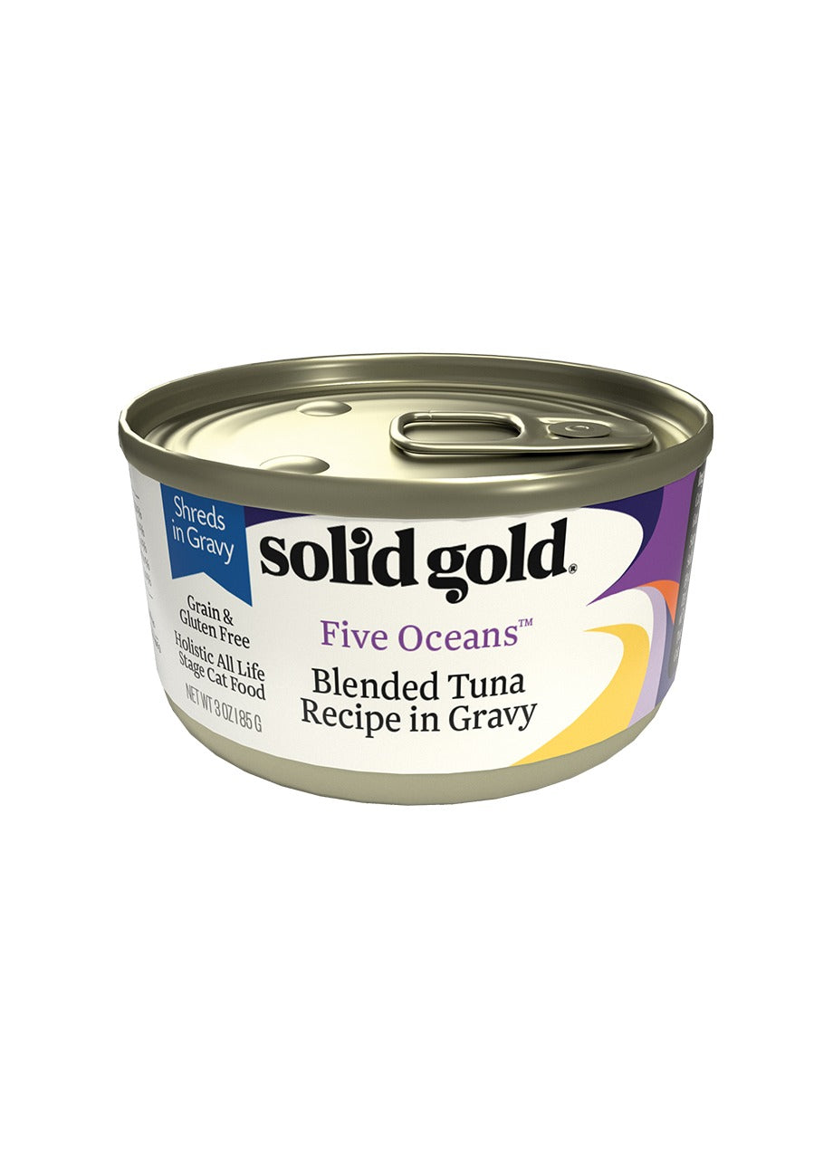 Solid Gold Five Oceans With Blended Tuna in Gravy, Wet Cat Food