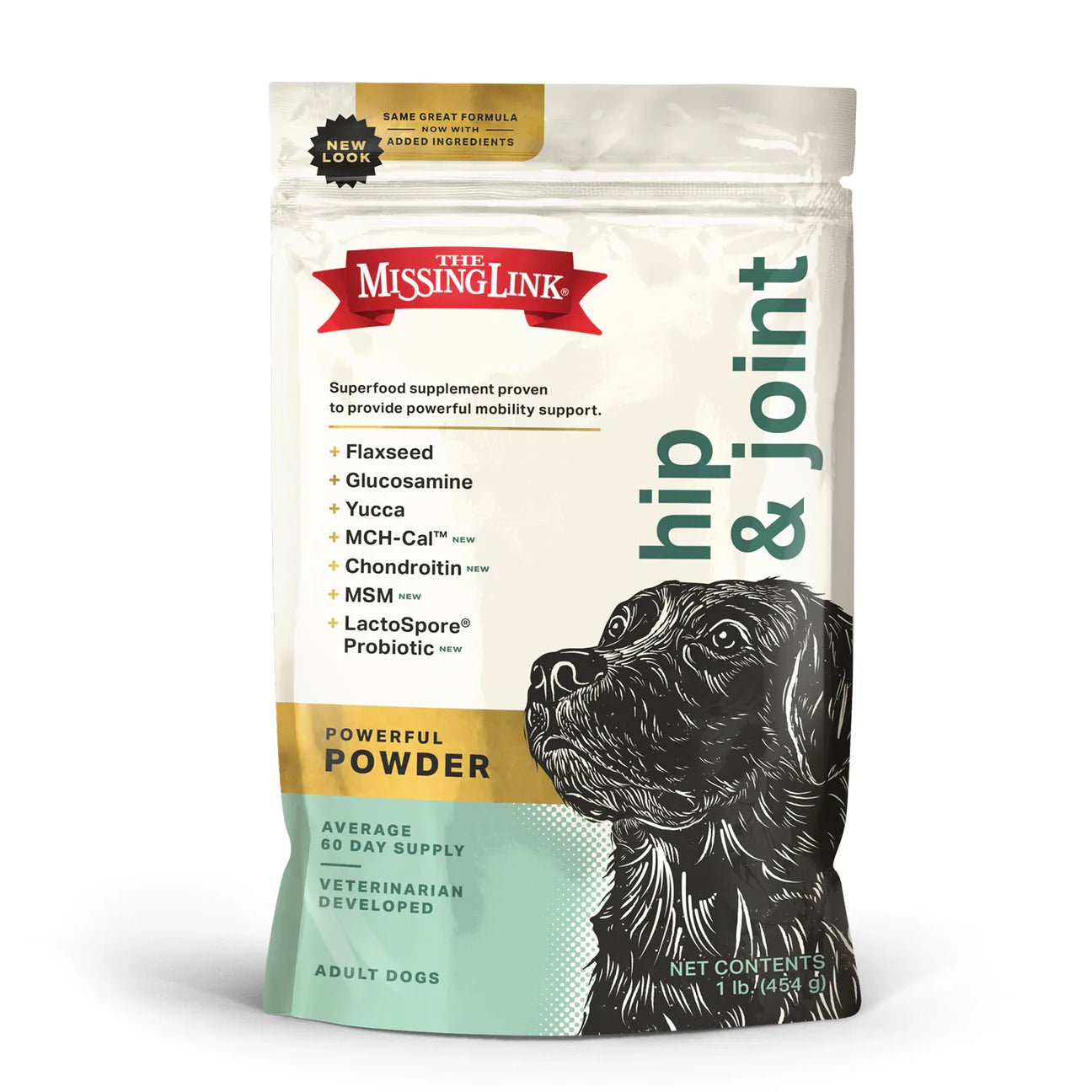 The Missing Link Hip Joint Supplement for Dogs 1 lb Bag Anaheim Feed Pet Supply