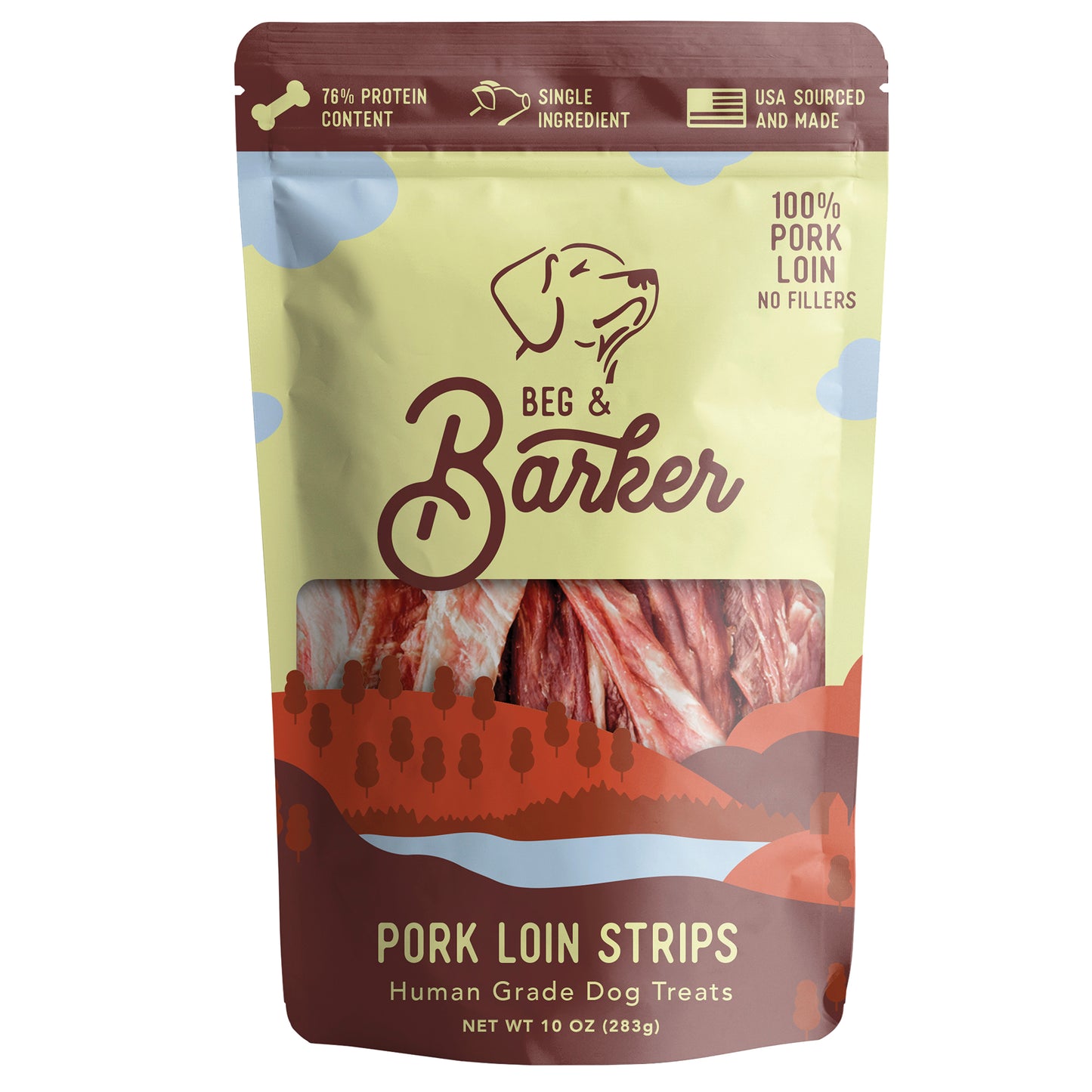 Beg & Barker Pork Loin Strips, Dog Treat