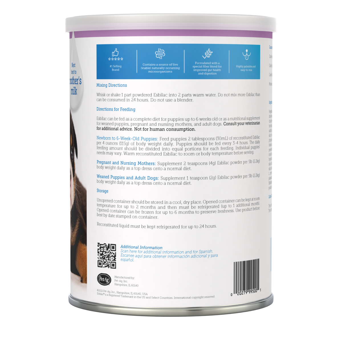 PetAg Esbilac Puppy Milk Replacer Powder 12-oz