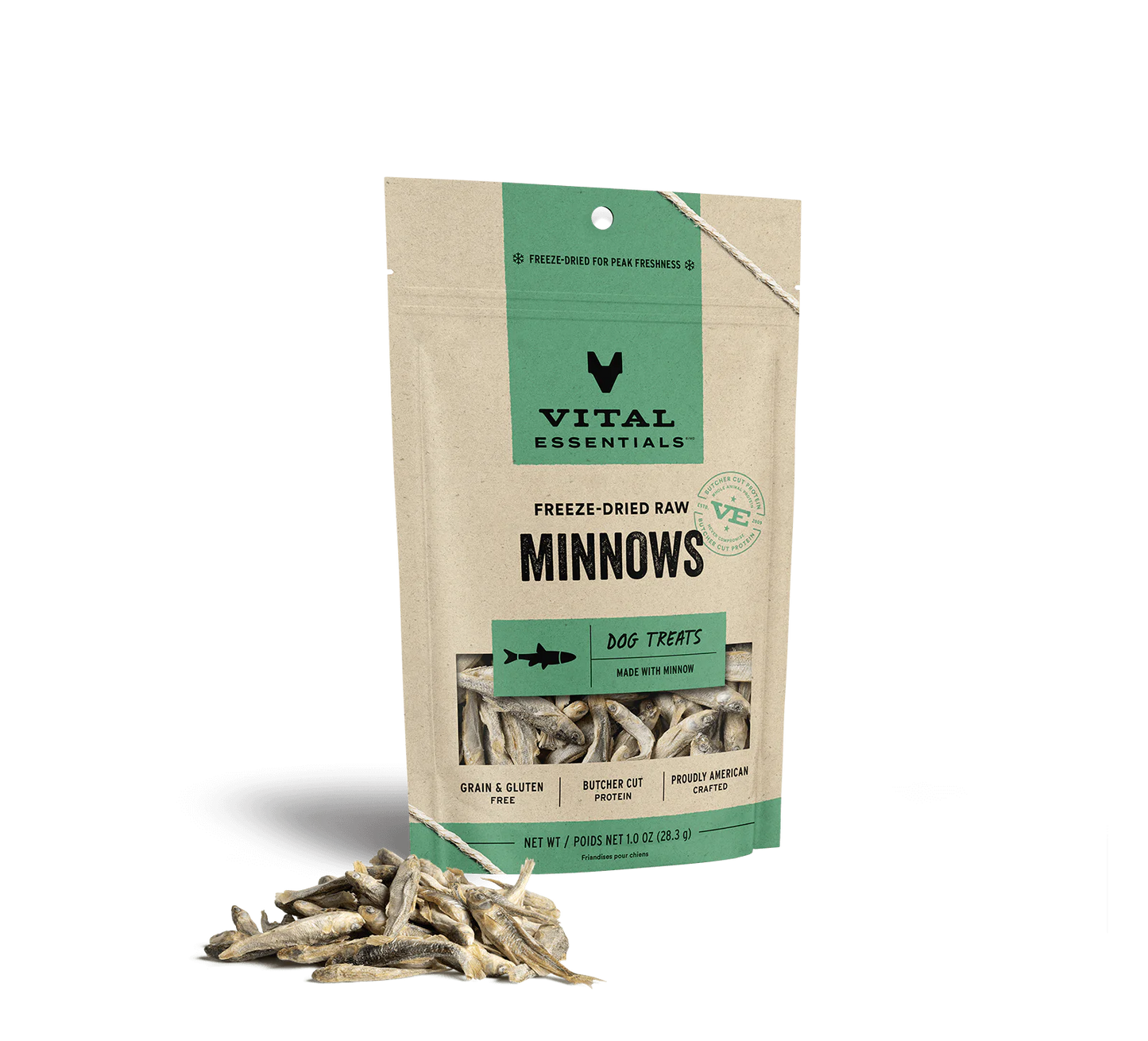 Vital Essentials Freeze-Dried Minnows, Dog Treats