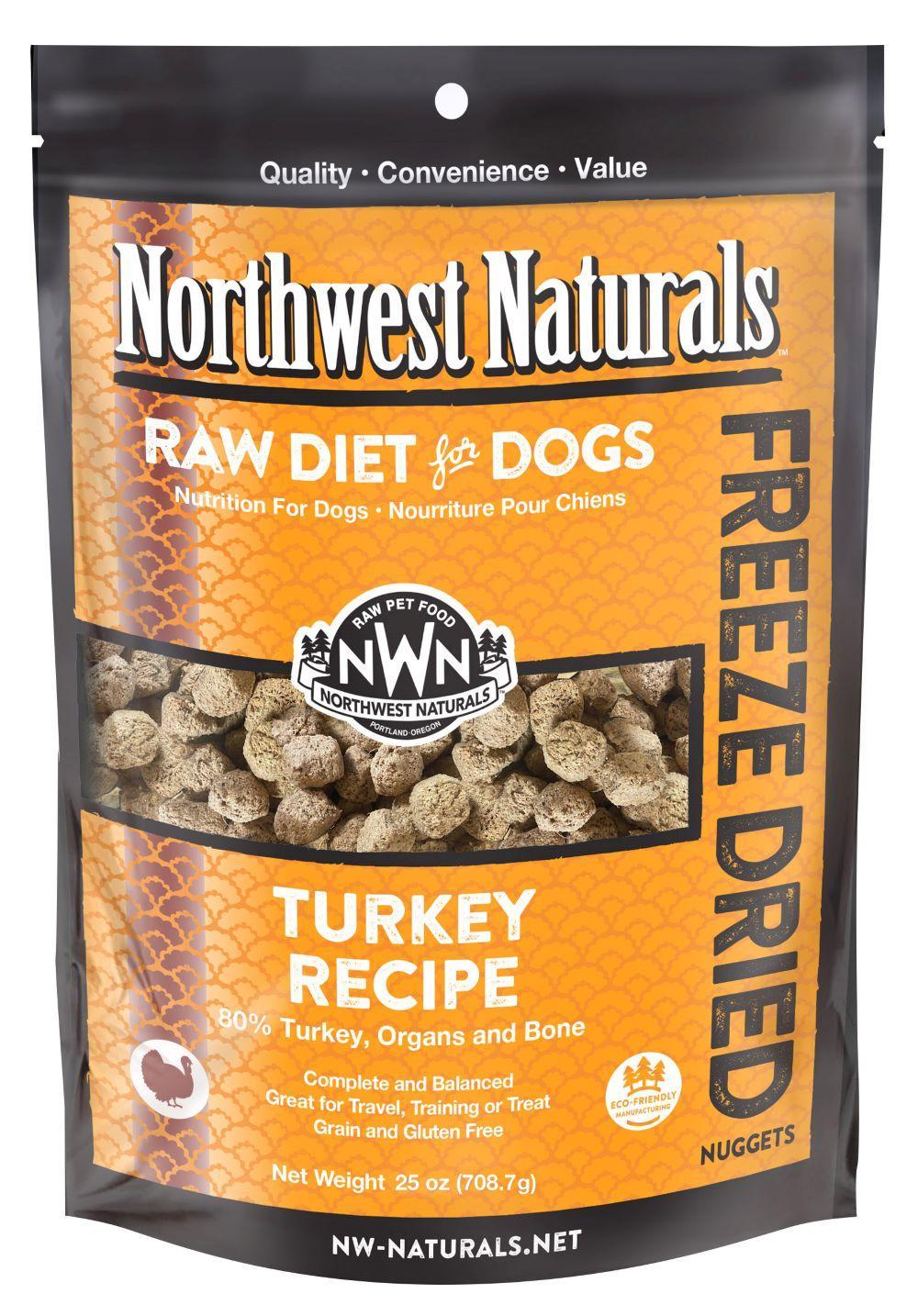Northwest Naturals Turkey Recipe, Freeze-Dried Raw Dog Food