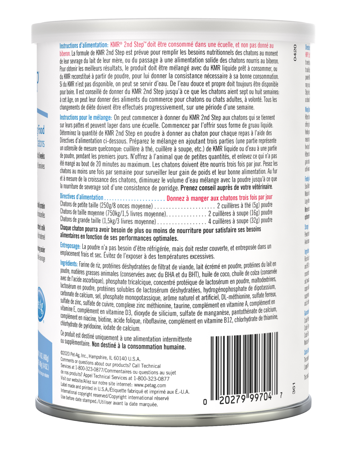 PetAg KMR 2nd Step 14-oz, Kitten Weaning Food