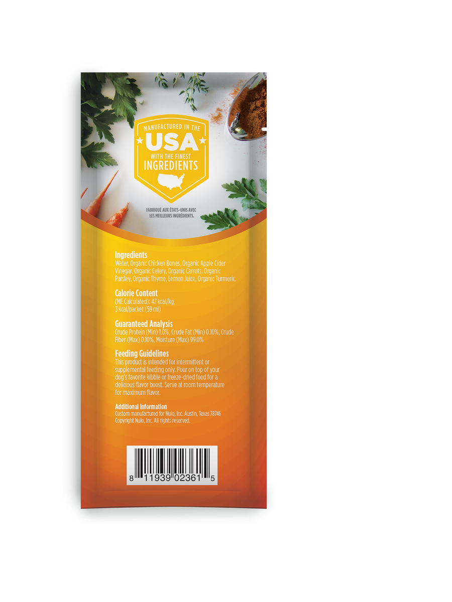 Nulo Freestyle Homestyle Chicken Bone Broth Pouch 2-oz, Meal Topper